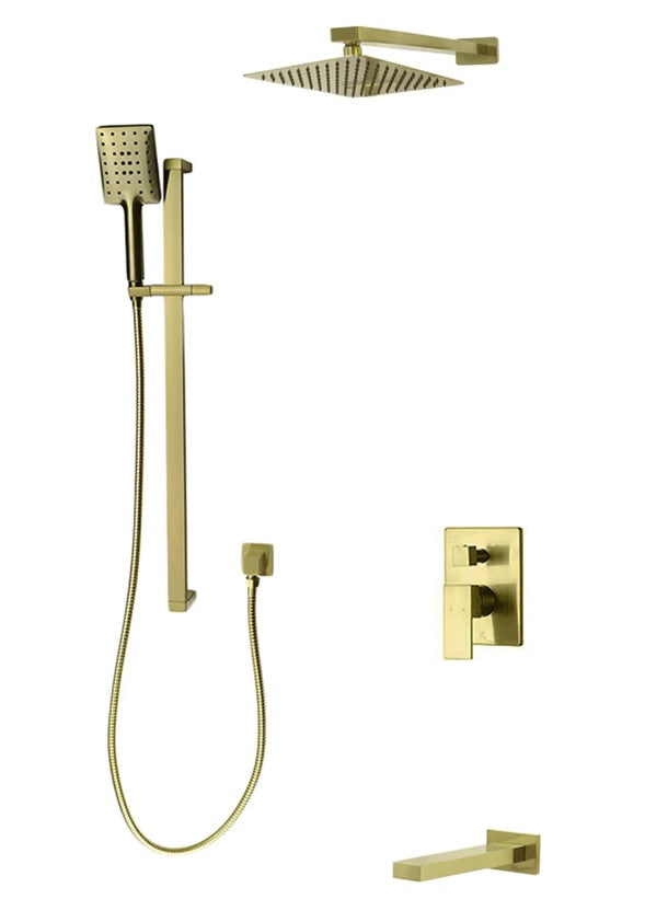 TC MADISON 3WAY Pressure Balanced Shower System With Slide bar
