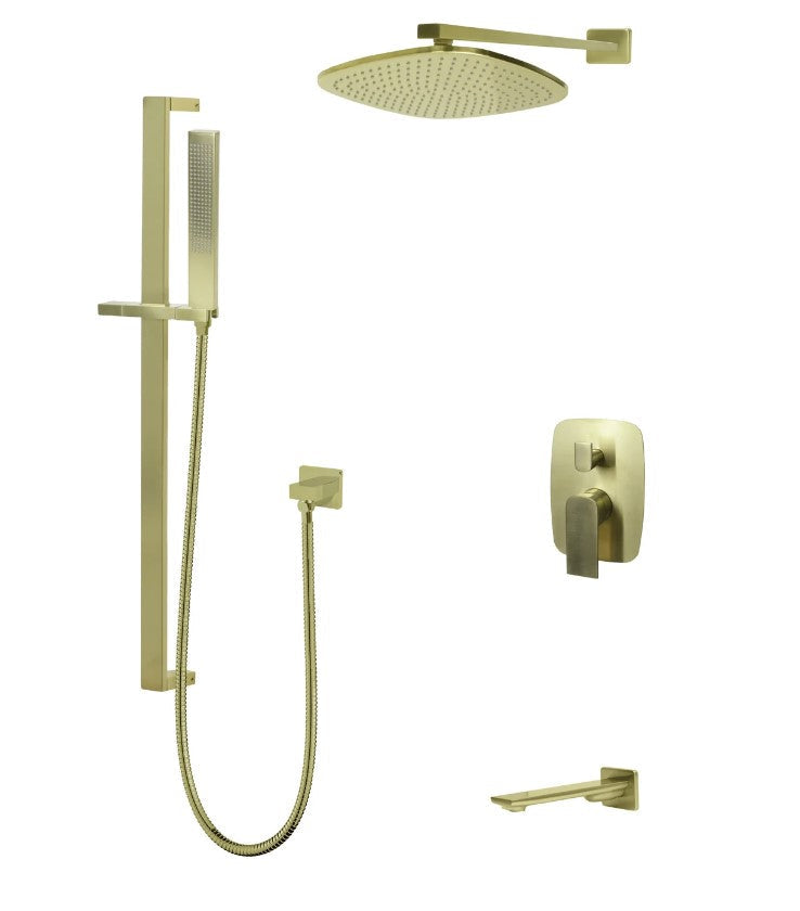 TC TIMELYSS Kit1 3-Way Pressure Balanced Shower System With spout