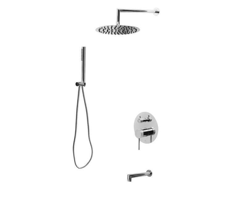 TC NoHo Kit1 3-Way Pressure Balanced Shower System With rotatable fixed holder.