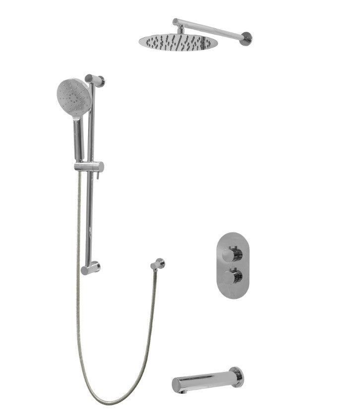 TC CRYSTAL Three Way Thermostatic Shower System