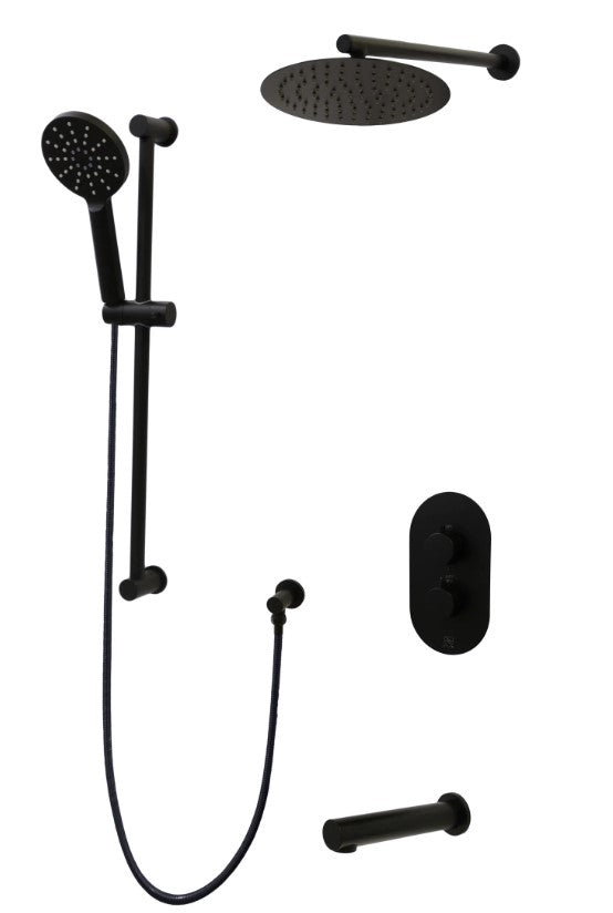 TC CRYSTAL Three Way Thermostatic Shower System
