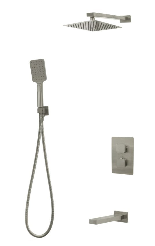 TC DIAMOND Three Way Thermostatic System with fixed hand shower