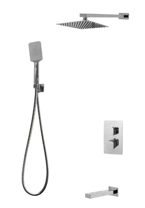 TC DIAMOND Three Way Thermostatic System with fixed hand shower