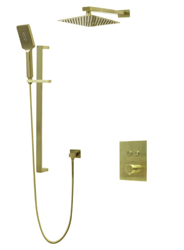 TC DIAMOND Push-button 2 Way Thermostatic System with slide bar
