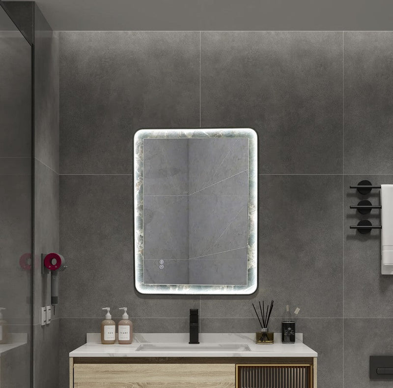TC INFINITY RD Singtered Stone Bathroom LED Vanity Mirror