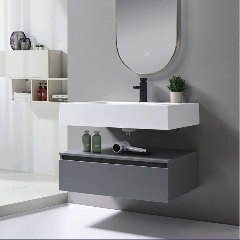 TC  AVENIR 32" Wallmount cabinet Including countertop And sink
