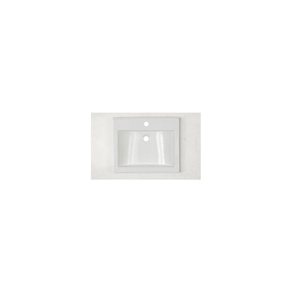 Fairmont Designs 2cm (3/4") 36x22" Vessel Quartz Top Ease Edge - Single