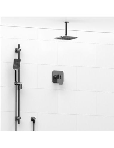 Riobel Equinox TKIT323EQN Type TP thermostaticpressure balance 0.5 coaxial 2-way system with hand shower and shower head